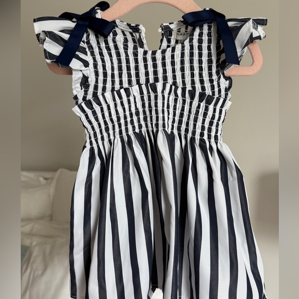Habitual Kids Striped Navy and White Kids Dress